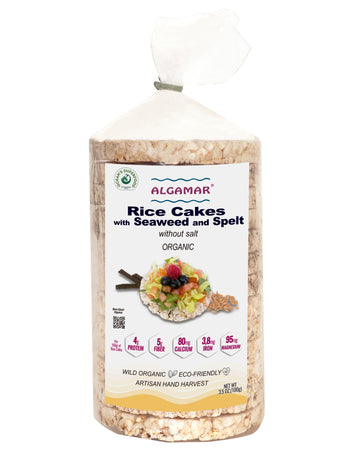 Rice Cakes with Seaweed and Spelt - No Salt, Organic - Kosher
