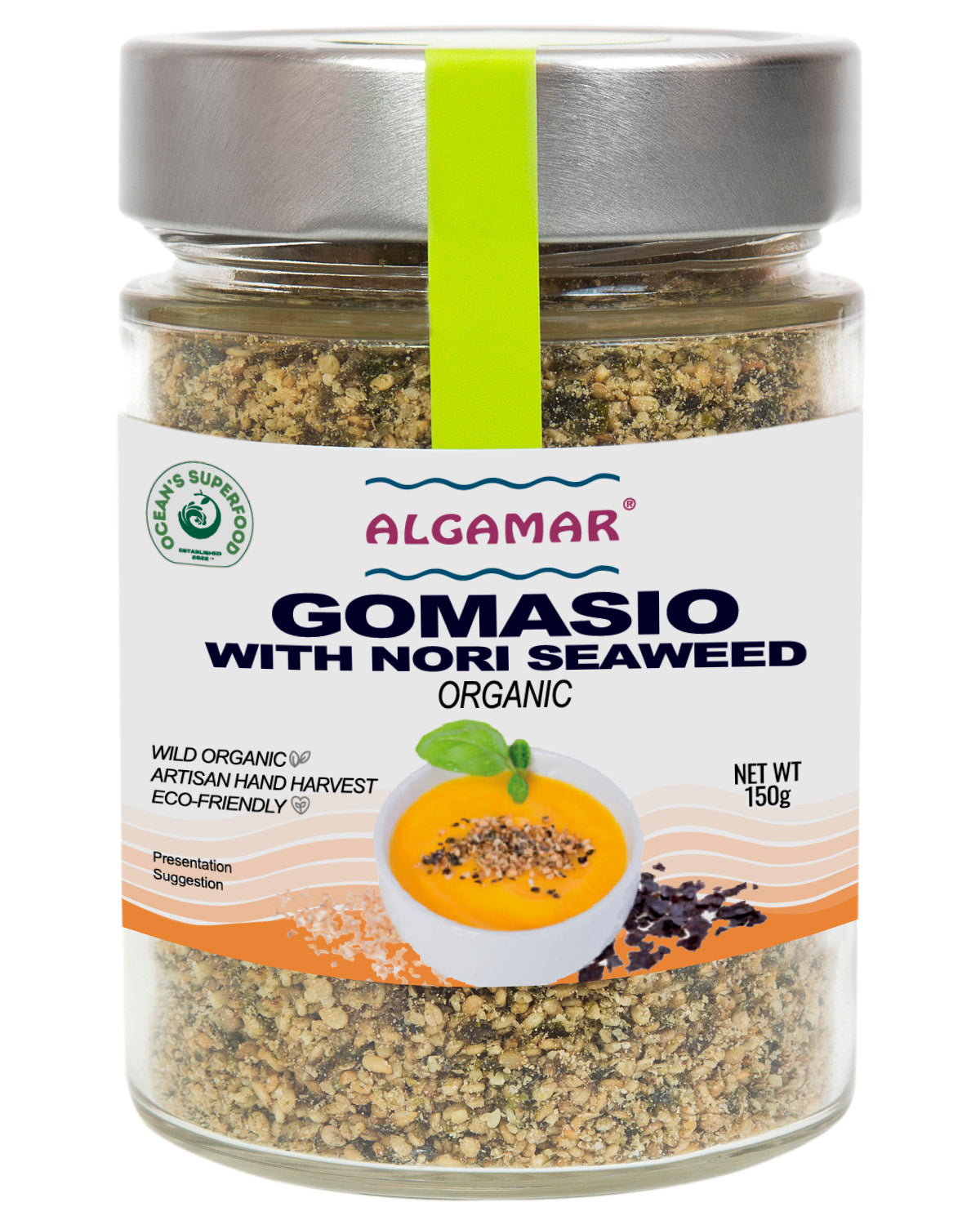 Gomasio with Nori Seaweed, Organic – Algamar US