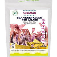 Sea Vegetables for Salads with Dulse Dried Organic - Kosher Seaweed