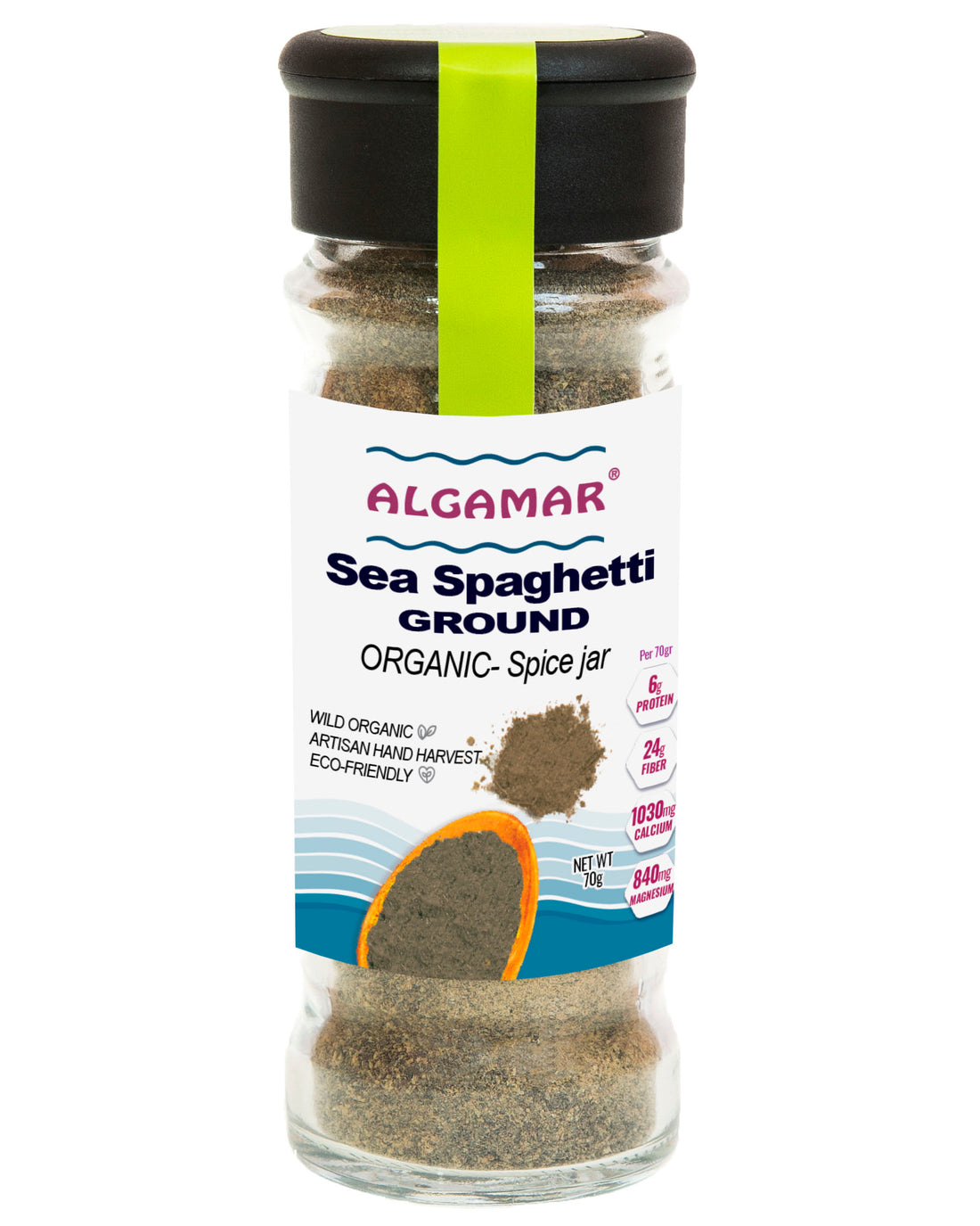 Sea Spaghetti Seaweed Ground, Organic