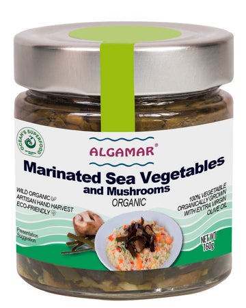 Marinated Sea Vegetables and Mushrooms, Organic