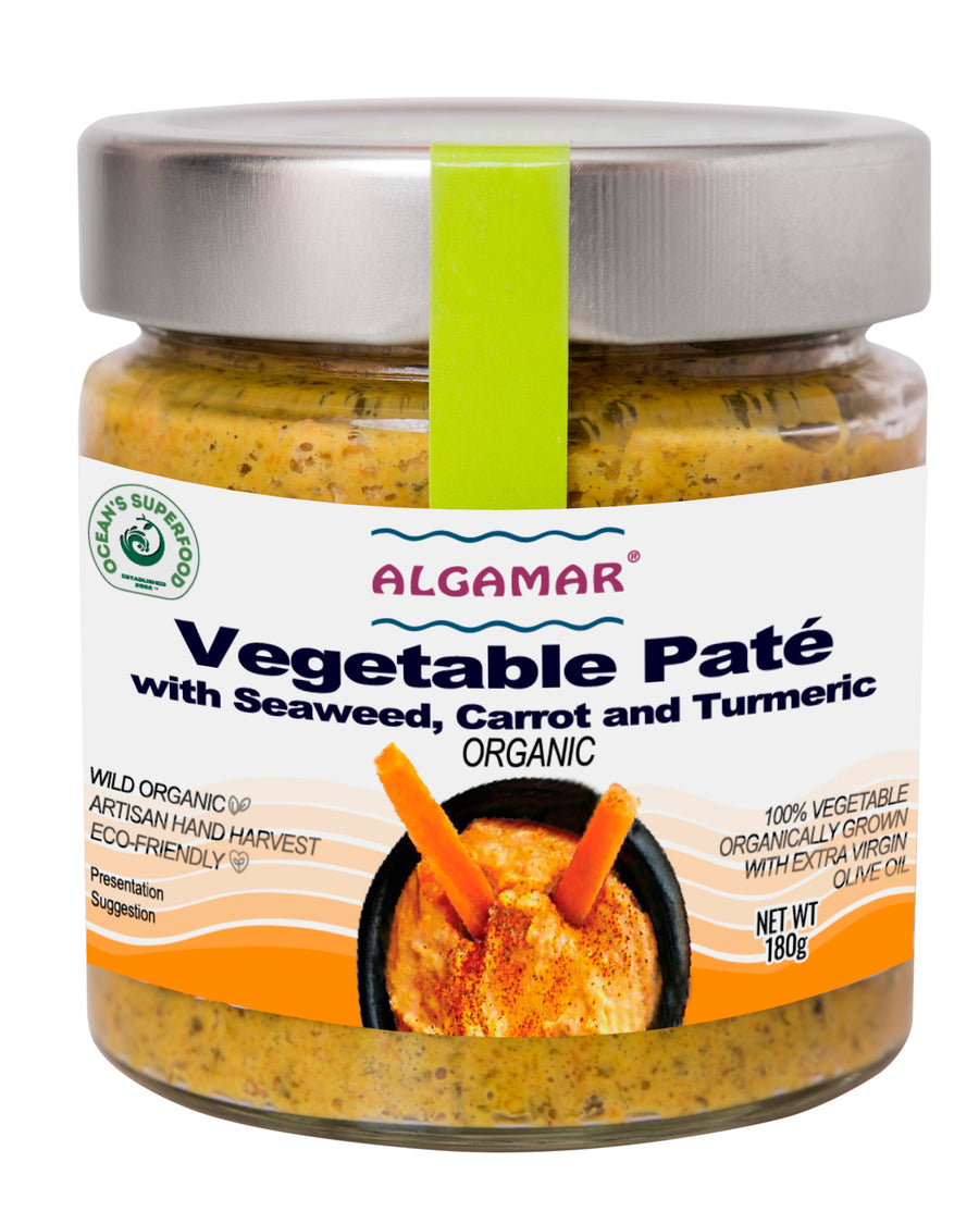 Vegetable Pate with Seaweed, Carrot and Turmeric, Organic