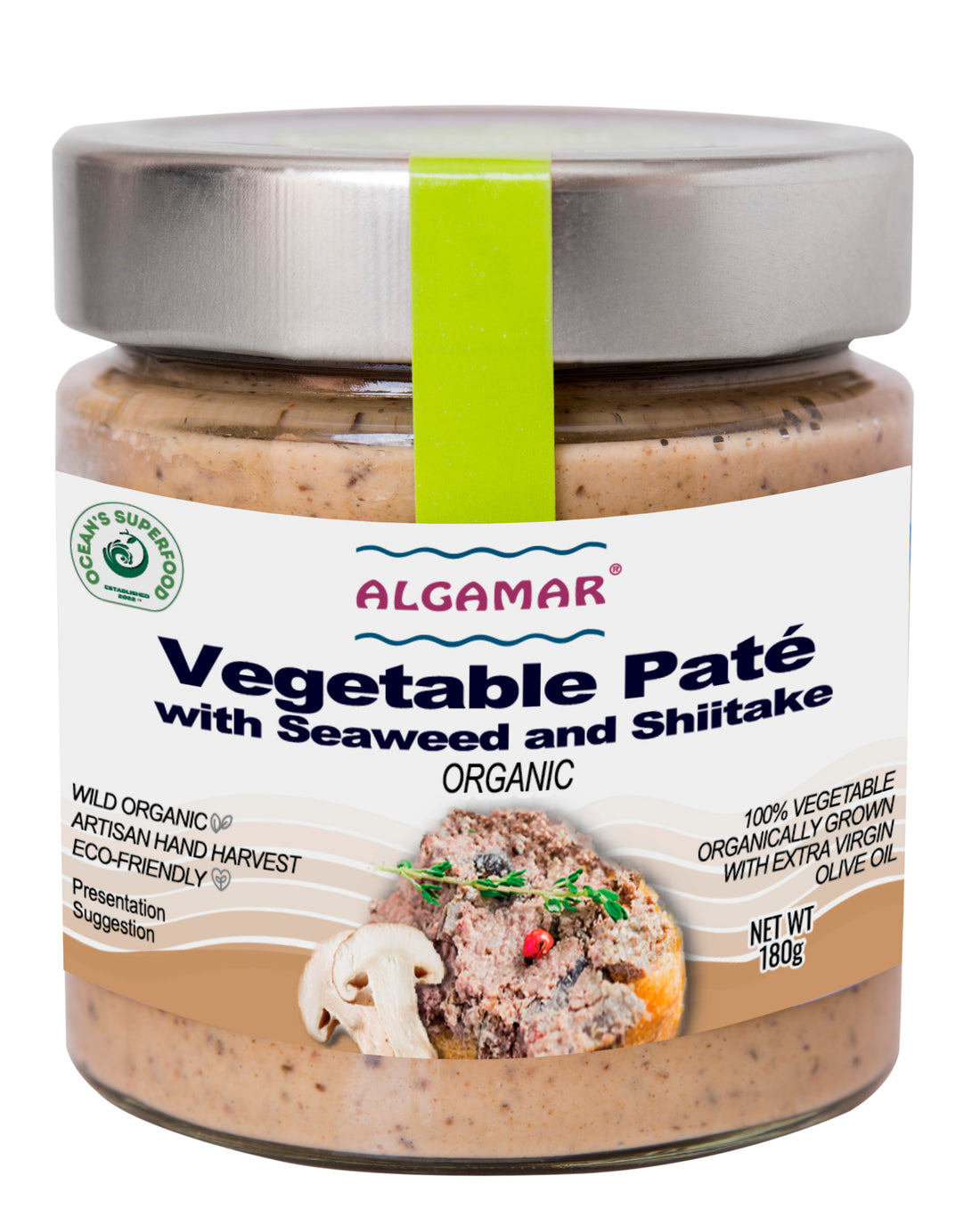 Vegetable Pate with Seaweed and Shiitake, Organic