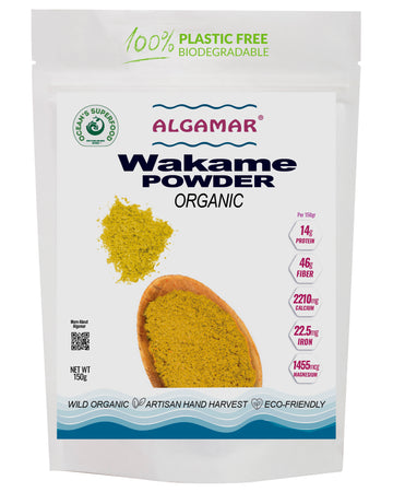 Wakame Seaweed Powder, Organic - Kosher 150 gr