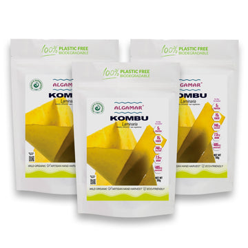 Kombu Laminaria, Atlantic Organic - Kosher  50g  in Bundle of 3