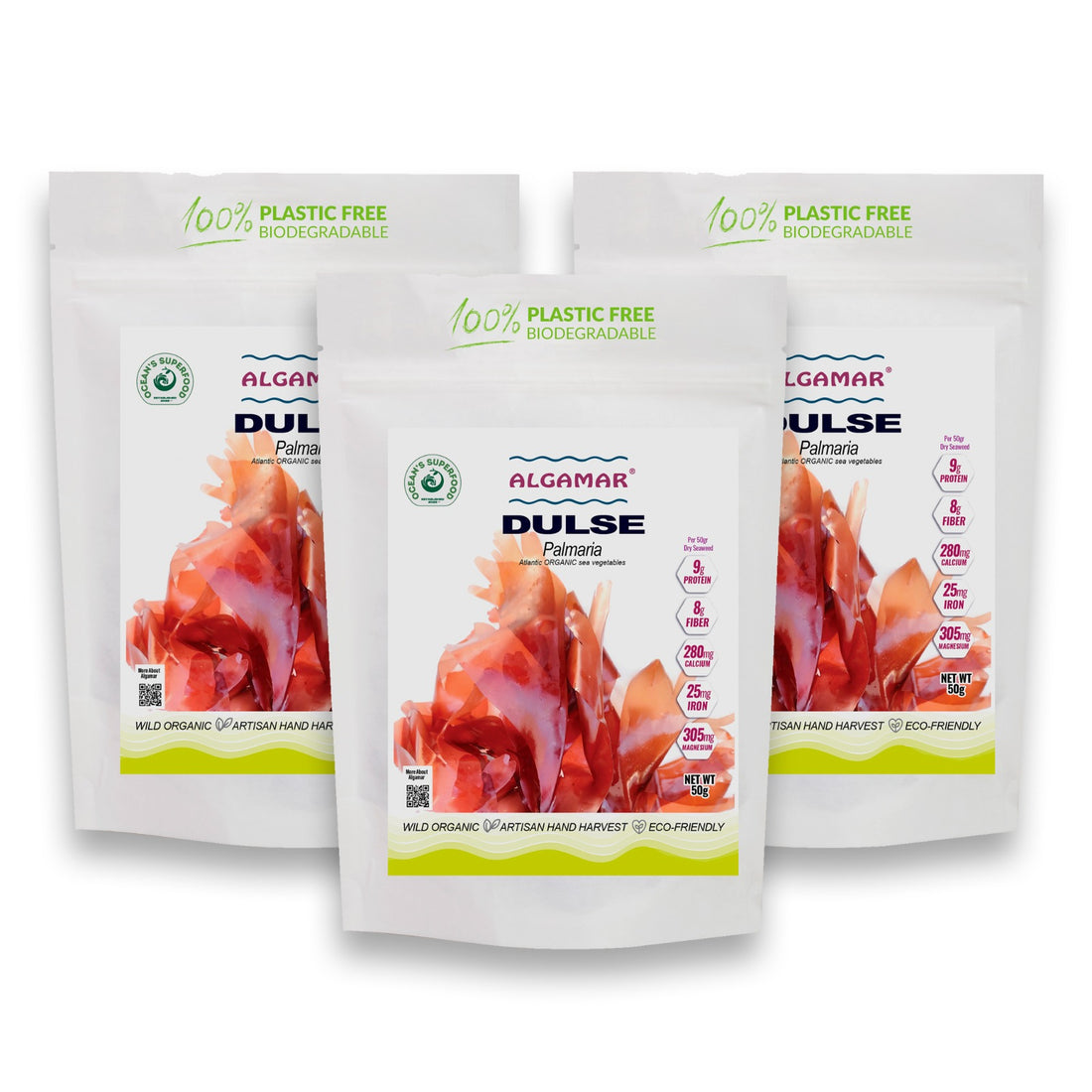 Dulse Palmaria Dried Organic Seaweed