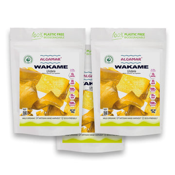 Wakame Undaria, Atlantic Organic - Kosher  100g in Bundle of 3