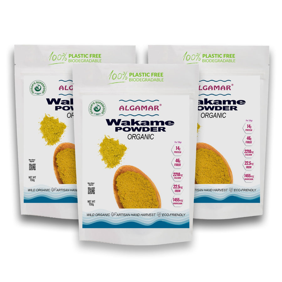 Wakame Seaweed Powder, Organic - Kosher 150 gr